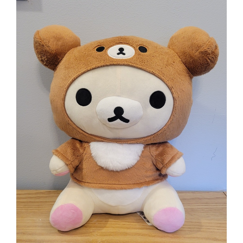 San-X Korilakkuma as Chairoikoguma Kigurumi Bear 14" Plush Always with Rilakkuma